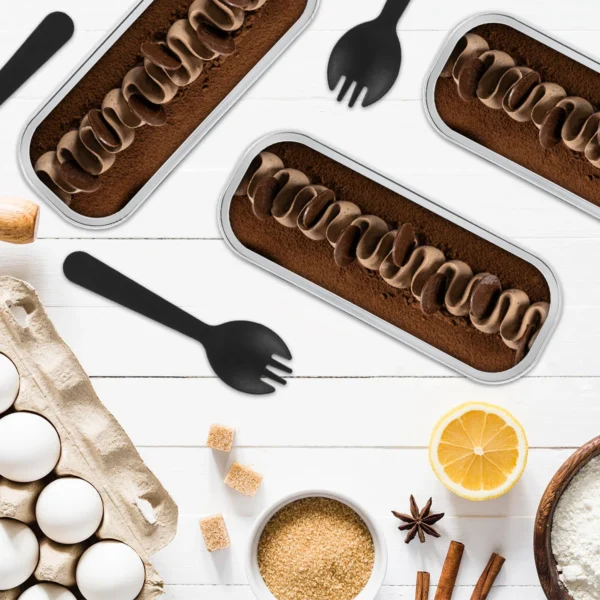 50pcs cake Box Foil Loaf Pan Homemade Cake Bake Mold of Home Shop Baking Wedding Party Cheesy Cheese Bread Container Dessert Box