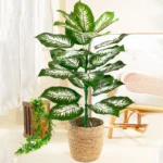 85cm 30 Leaves Tropical Artifici Plant Large Fake Palm Tree Artificial Plants Leaves Plastic Foliage for Home Garden Decoration
