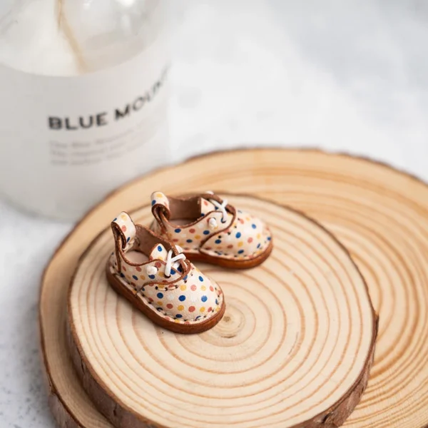 Blythe Baby Shoes Mini Toy Accessories OB22 Shoes Checker Shoes Small Cloth UFDOLL Mini Body OB24 Handmade Cowhide Shoes