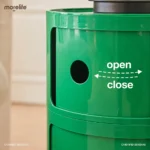 Design Minimalist Green Nightstands Mid Century Round Plastic Living Room Coffee Tables Storage Box Table De Chevet Furniture