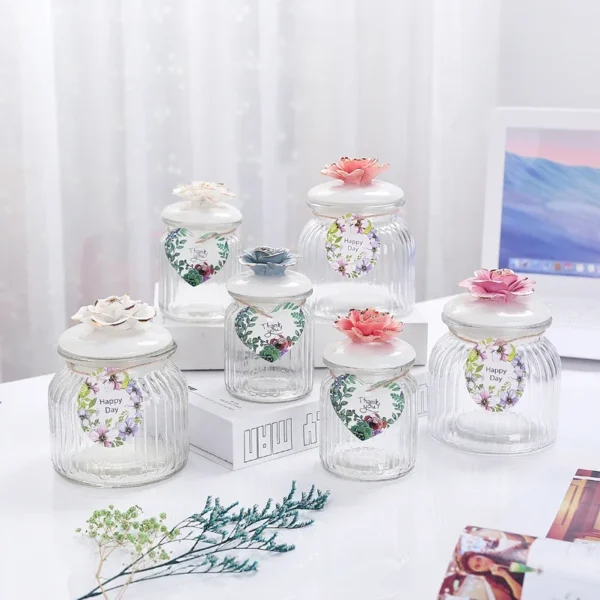Good-looking Glass Jar With Lid 640ml Hermetic Containers for Food Storage Pots Kitchen Item Sealed Container Airtight Home