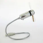 Hand Mini USB Fan Portable Gadgets Flexible Gooseneck LED Clock Cool For Laptop PC Notebook Real Time Display Durable Adjustable