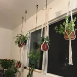 Handmade Flower Hanging Pot Rope Net Macrame Plant Hanger Flower Pot for Home Wall Decoration Courtyard Garden Planter Basket