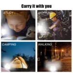 Mini Pocket Card USB Power LED Keychain Bedroom Night Light 0.2W USB LED Bulb Book Light For Laptop PC Powerbank USB Gadgets New