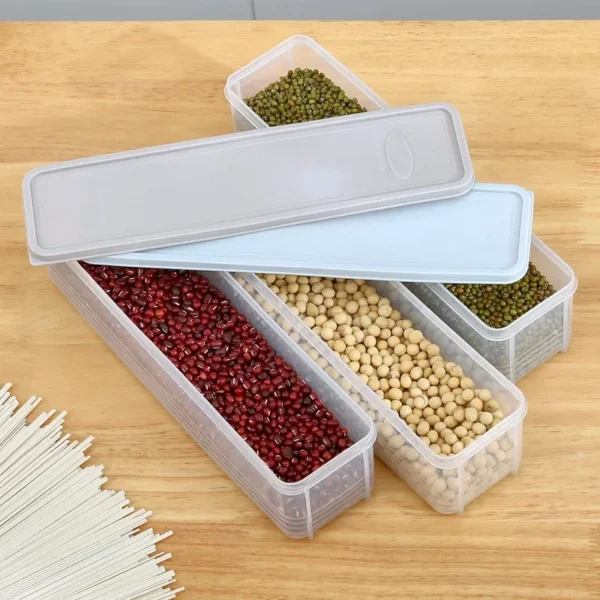 Noodle Storage Long Noodle Preservation Box Plastic Large Size Spaghetti Rectangle Large Capacity Food Sealed Box Kitchen Items