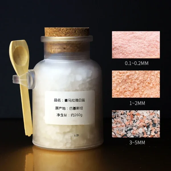 Original Himalayan Bath Salt 260g/bottle Dried Rose Red Salt for Foot Bath Salt Sand Aromatherapy