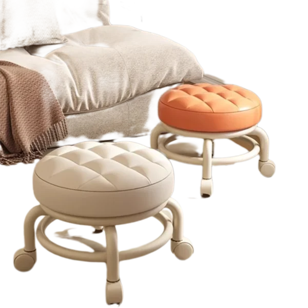 Relaxing Swivel Dining Chairs Mobile Portable Camping Nordic Living Room Chairs Low Desk Silla Plegable Home Furniture LJ50DC