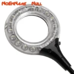 USB Gadgets Ring LED Light USB Table Desk Lamp 5V Bright Bulb Flexible Gooseneck Adjustable Angle Reading Camping Laptop Desktop