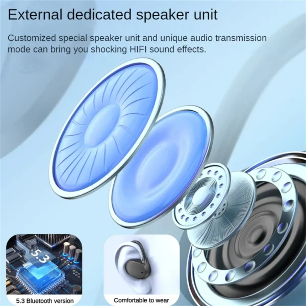 Wireless Headphones Comfortable To Wear Long Standby Hanging Neck Not Ear Portable Consumer Electronics Earless Air Earphones